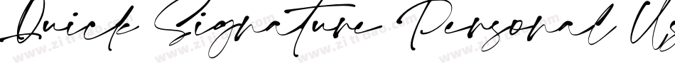 Quick Signature Personal Use字体转换